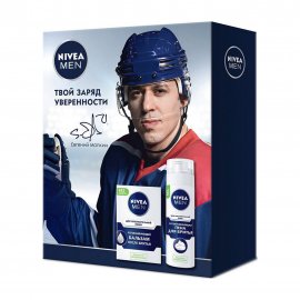 Nivea Men Набор Заряд уверенности Пена для бритья 200мл+Бальзам после бритья 100мл