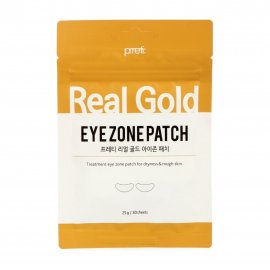 Prreti Патчи тканевые антивозрасные для кожи вокруг глаз с золотом и коллагеном 30шт