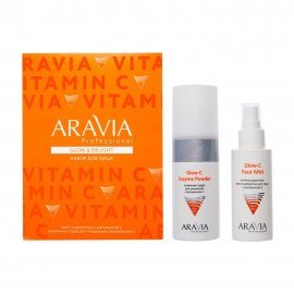 Aravia Professional Набор Glow&Delight Пудра энзимная 150мл+Мист-сыворотка антиоксидантная для лица