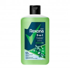 Rexona Men Гель для душа, умывания и шампунь 3в1 Дикий лайм