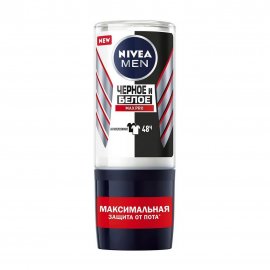 Nivea For Men Дезодорант-антиперспирант ролик Черное и белое Max Pro 50мл