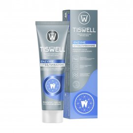 Tiswell Зубная паста отбеливающая энзимная от темного налета и камня 110гр