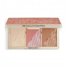 Revolution Pro Палетка для макияжа 3в1 Crystal Luxe Rose Fresco