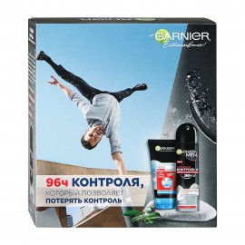 Garnier Men Набор 96 часов контроля для него Средство 3в1 150мл+Дезодорант-спрей 150мл