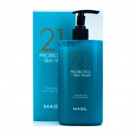 Masil 21 Skin Wash Face&Body Средство очищающее 2в1 для тела и лица с пробиотиками 500мл