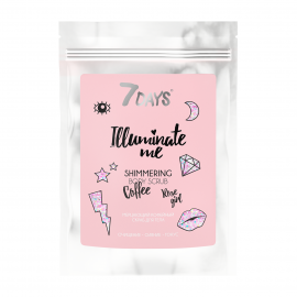 7Days Скраб для тела кофейный мерцающий Illuminate Me Rose Girl 200г