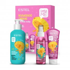 Estel Little Me Набор Волшебное сияние Шампунь-кондиционер 300мл+Спрей-сияние 100мл+Гель с блестками