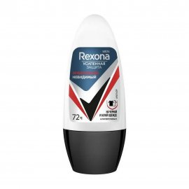 Rexona Men Усиленная защита Дезодорант-ролик Антибактериальный и невидимый на черном и белом 50мл