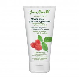 Green Mama Формула Тайги Маска-крем для шеи и декольте Морковный протеин и Малиновое масло 100мл