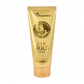 Elizavecca 24K Gold Snail Cleansing Foam Пенка для умывания с золотом и муцином улитки 180мл