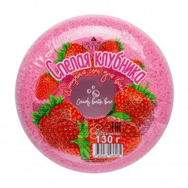Laboratory Katrin Cоль шипучая для ванны Пончик Спелая клубника 130гр