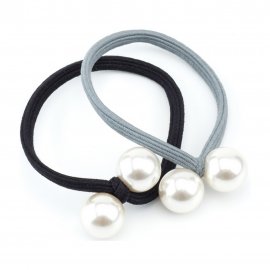 Dewal Beauty Резинки для волос Цветные с бусинками Midi 2шт DBR90