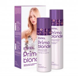 Estel Prima Blonde Набор Бальзам-блеск 200мл+Шампунь-блеск 250мл