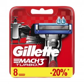 Gillette Men Mach3 Turbo Кассета сменная 8шт
