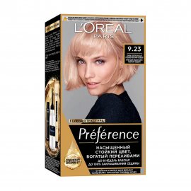L'Oreal Paris Preference Краска для волос 9.23 Очень светло-русый розово-перламутровый