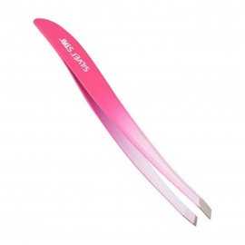 Silver Star Classic Пинцет косой АТ9962 Pink White