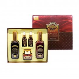 3W Clinic Placenta Premium Набор для лица антивозрастной с плацентой для комплексного ухода 3 предме
