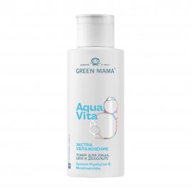 Green Mama Aqua Vita 8 Тонер для лица, шеи и зоны декольте Экстраувлажнение 100мл
