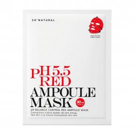 So Natural 5.5 Red Ampoule Маска слабокислотная восстанавливающая для лица 30мл
