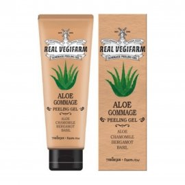 For The Skin Super Food Real Vegifarm Пилинг-скатка очищающая с экстрактом алоэ 120мл