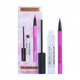 Makeup Revolution Набор Eye&Brow Icons Гель для бровей+Подводка жидкая для глаз