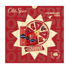 Old Spice Набор Дезодорант-спрей 150мл+шампунь-гель для душа 2в1 250мл+Дезодорант-стик 50млСюрприз