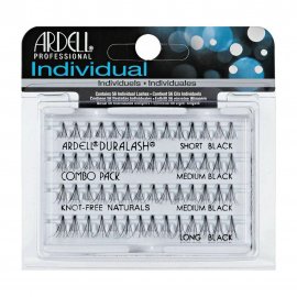 Ardell Individual Duralash Naturals Combo Pack Black Пучки ресниц безузелковые набор черный
