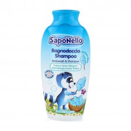 SapoNello Средство для купания и мытья головы 2в1 Сахарная вата 400мл