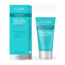 Claire Cosmetics Microbiome Balance Крем-уход матирующий для нормальной и комбинированной кожи лица