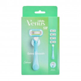 Gillette Venus Extra Smooth Станок бритвенный с 4 сменными кассетами+Подставка