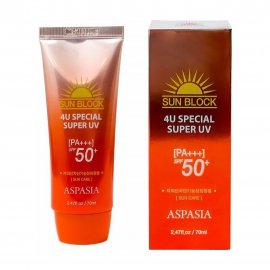 Aspasia Sun Block Крем солнцезащитный для лица SPF50+ 70мл