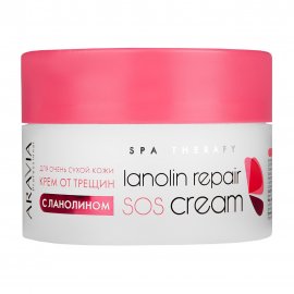 Aravia Professional Крем от трещин для ног SOS для очень сухой кожи с ланолином 150мл