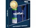 Gillette Men Набор Станок для бритья Mach3 Start+Пена для бритья Series Sensitive