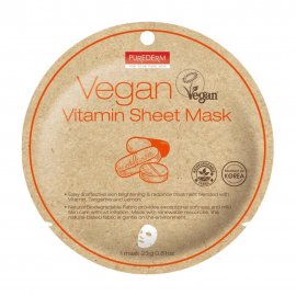 Purederm Маска тканевая для лица Vegan с витаминами 23г
