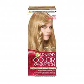 Garnier Color Sensation Роскошь цвета Крем-краска для волос 8.0 Переливающийся светло-русый