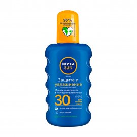 Nivea Sun Спрей солнцезащитный водостойкий Защита и Увлажнение 5в1 SPF30 200мл