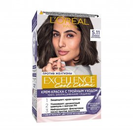 L'Oreal Paris Excellence Краска для волос 5.11 Ультрапепельный светло-каштановый