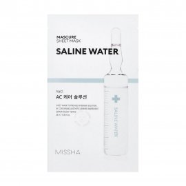 Missha Mascure Маска тканевая освежающая для чувствительной кожи лица  Saline Water 28мл