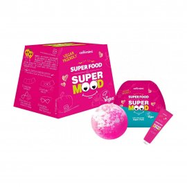 Cafe Mimi Super Food Набор Super Fruit Гель для душа 100мл+Крем для рук 30мл+Бурлящий шар для ванны
