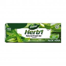 Dabur Herb'l Паста зубная гелевая для свежего дыхания Алоэ вера+Зубная щетка пластик 150гр