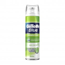 Gillette Men Sensitive Blue Гель для бритья для чувствительной кожи 200мл