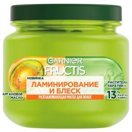Garnier Fructis Маска Ламинирование и блеск разглаживающая с Аргановым маслом 320мл