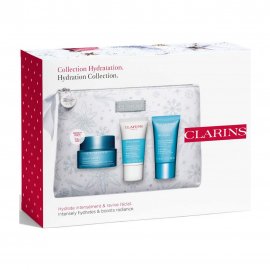 Clarins Hydra-Essentiel Набор Крем увлажняющий 50мл+Крем отшелушивающий 15мл+Маска 15мл+Косметичка