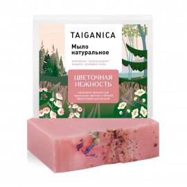 Taiganica Мыло натуральное Цветочная нежность 90гр