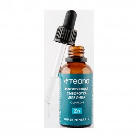 Teana Zn Super Minerals Сыворотка матирующая для лица с цинком 30мл