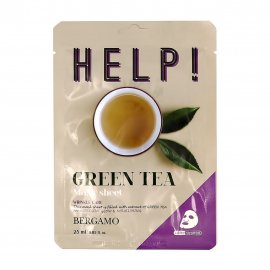 Bergamo Help Mask Маска тканевая для лица с экстрактом зеленого чая 25мл