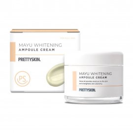 Pretty Skin Mayu Whitening Крем ампульный осветляющий для лица с экстрактом лошадиного жира 50мл