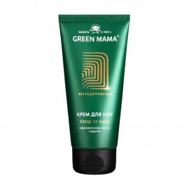 Green Mama Крем для ног Уход 24 часа Миндальное масло и африканское карите 100мл