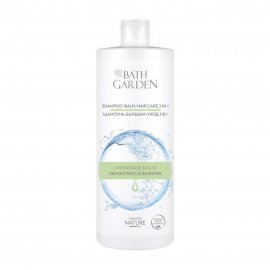 Bath Garden Шампунь-бальзам-уход 3 в 1 Лемонграсс и Базилик 1000 мл