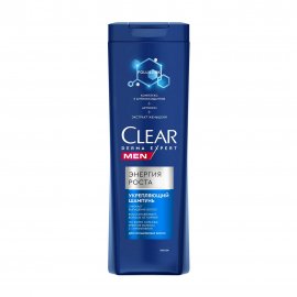 Clear Men Derma Expert Шампунь укреплящий Энергия роста 380мл